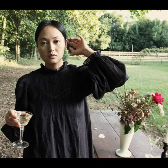 Doen Fraise Dress, Black Size M - Picture 3 of 10